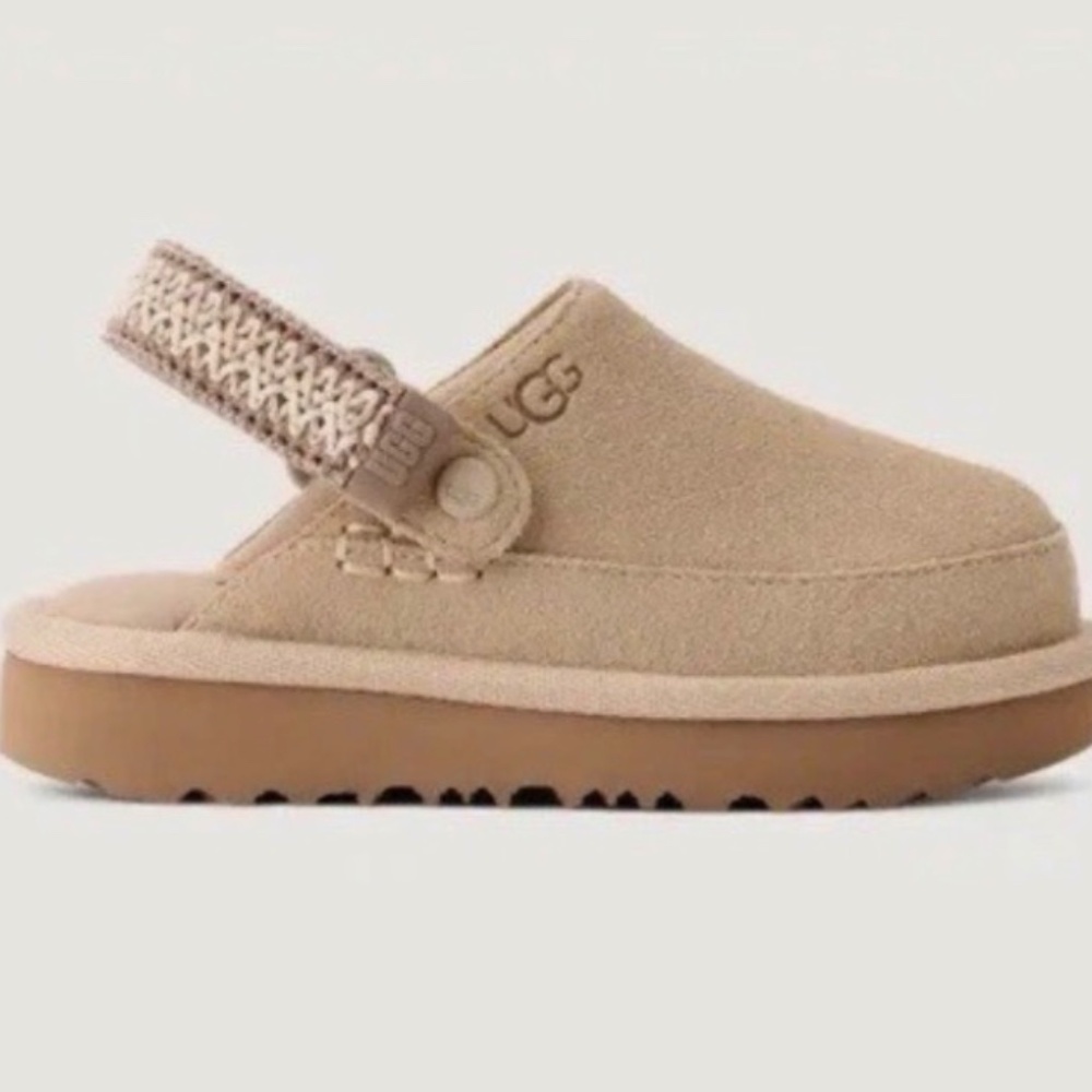 UGG Toddler Goldenstar Braided Clog Mustard Seed
